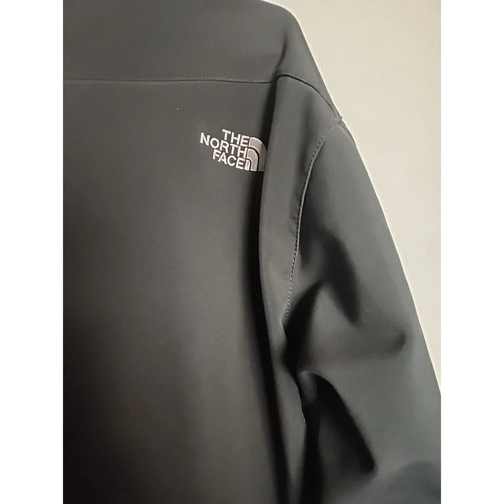 The North Face Apex Bionic Mens Large Black Softshell Windproof Jacket Fleece L